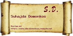 Suhajda Domonkos névjegykártya